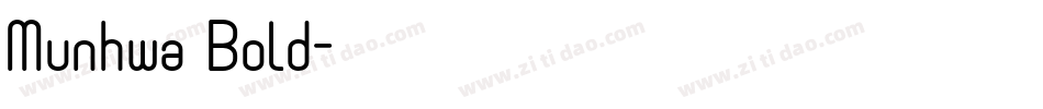 Munhwa Bold字体转换